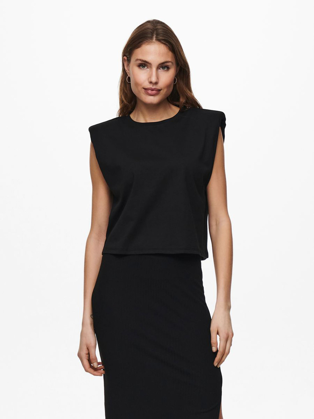 Cropped top με Bάτα ONLY Μαύρο