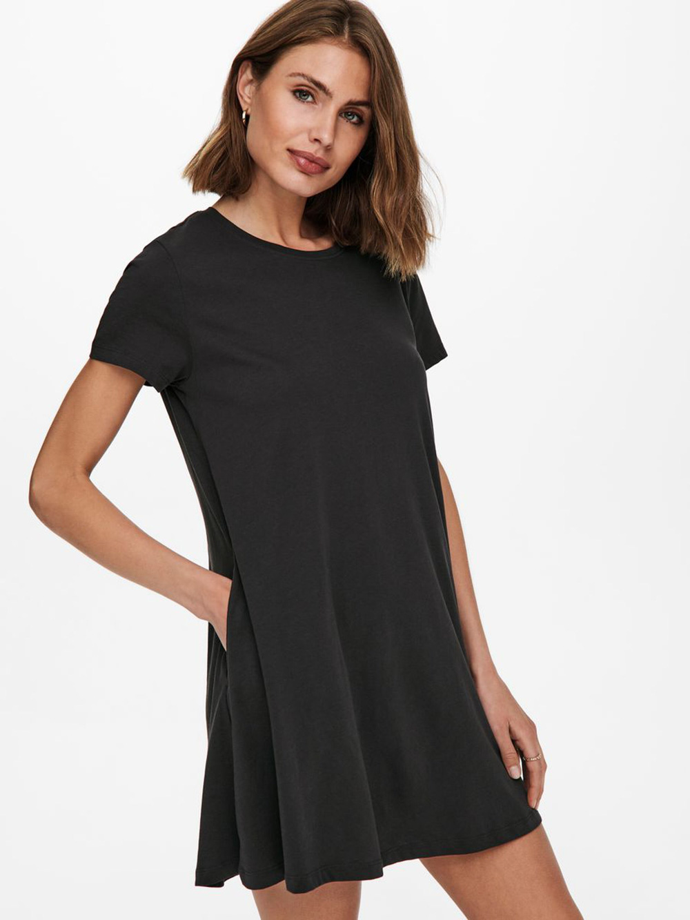 Φόρεμα ONLY Εμβαζέ Μακό Μαύρο