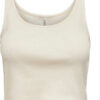 Cropped Top ONLY Τιράντα Εκρού