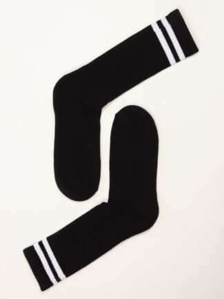 Κάλτσα Μαύρη Ριγέ