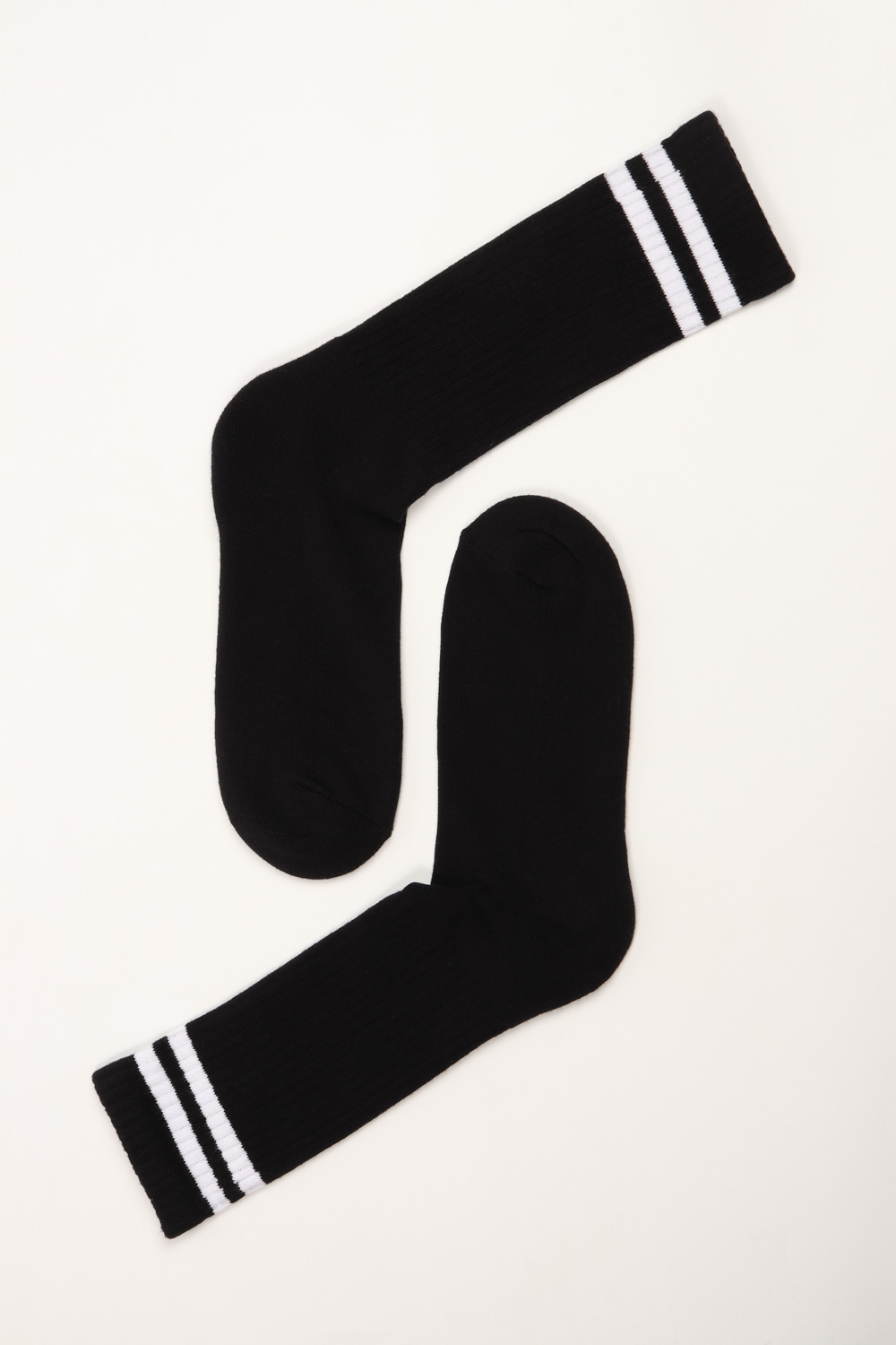 Κάλτσα Μαύρη Ριγέ