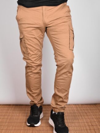 Παντελόνι Cargo VAN HIPSTER Κάμελ