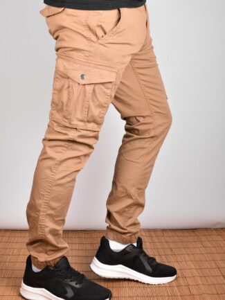Παντελόνι Cargo VAN HIPSTER Κάμελ