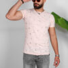 T-Shirt Φλάμα allover VAN HIPSTER Ροζ