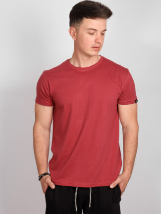 T-Shirt VAN HIPSTER Μονόχρωμο Μπορντό