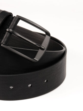 Ζώνη Μαύρη με Διπλό θυλάκι Τεχνόδερμα