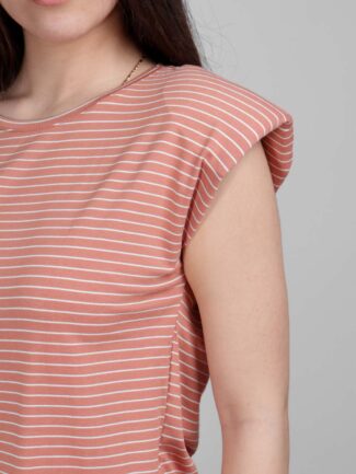 Μπλούζα Ριγέ με Βάτα Εκάι