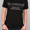 T-Shirt με Τύπωμα ''GLAMOYR'' Μαύρη