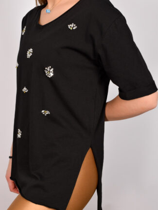 Μπλούζα Ασύμμετρη Μαύρη