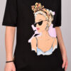 T-Shirt Oversize Μαύρο