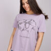 T-Shirt "IT'S ALL IN YOUR HEAD'' Μωβ