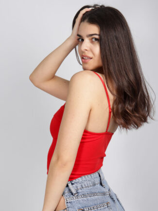 Μονόχρωμο Μπούστο Κόκκινο