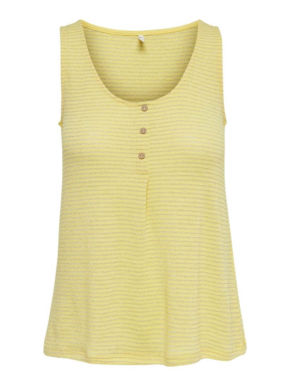 Μπλούζα καβαδούρα ONLY αραχνοΰφαντη Κίτρινη