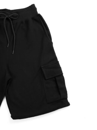 Βερμούδα Attitude Cargo Μακό Μαύρη