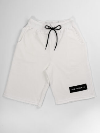 Βερμούδα Attitude Μακό “ATD SOCIETY” Λευκή