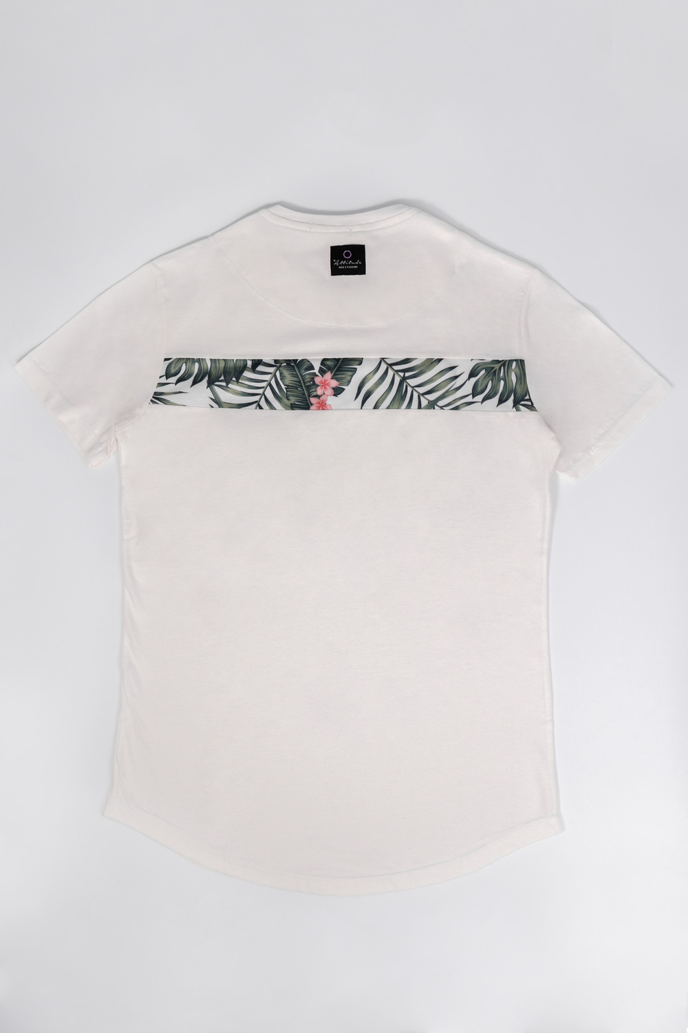 T-Shirt Attitude Floral Λεπτομέρειες άσπρο