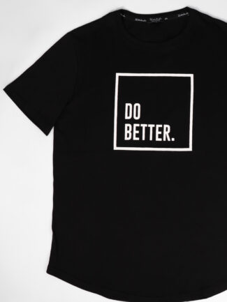 T-Shirt Attitude “DO BETTER” Μαύρο