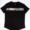 T-Shirt Attitude Floral Λεπτομέριες μαύρο